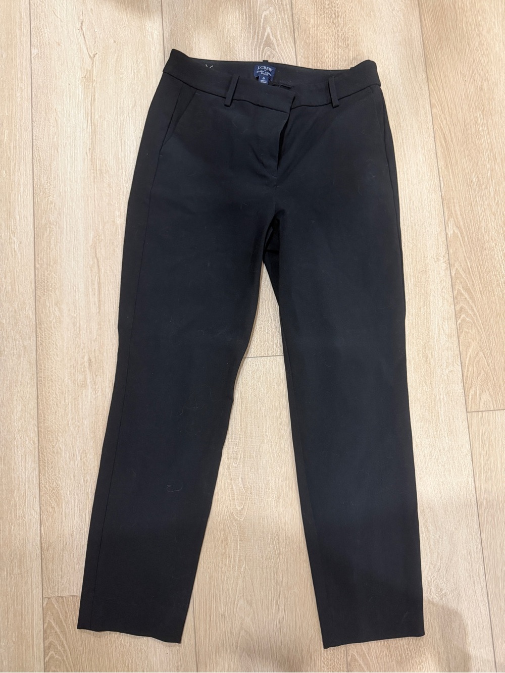 J. Crew Black Straight-Leg Dress Pants